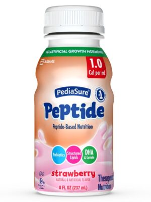 Pediasure Peptide 1.0 Strawberry 8oz Bottle – Case of 24