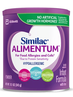Similac Alimentum Hypoallergenic Infant Formula for Food Allergies & Colic, Baby Formula, Powder, 12.1 Oz