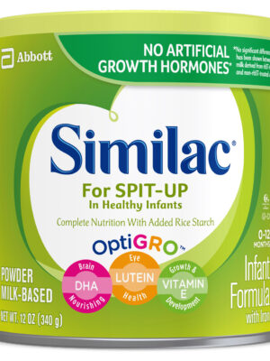 Similac for Spit Up Infant Formula with Iron Powder – 12oz Can – Case of 6